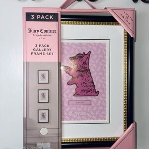 NWT Juicy Couture Pink and Gold Frame Set - 3 Pack